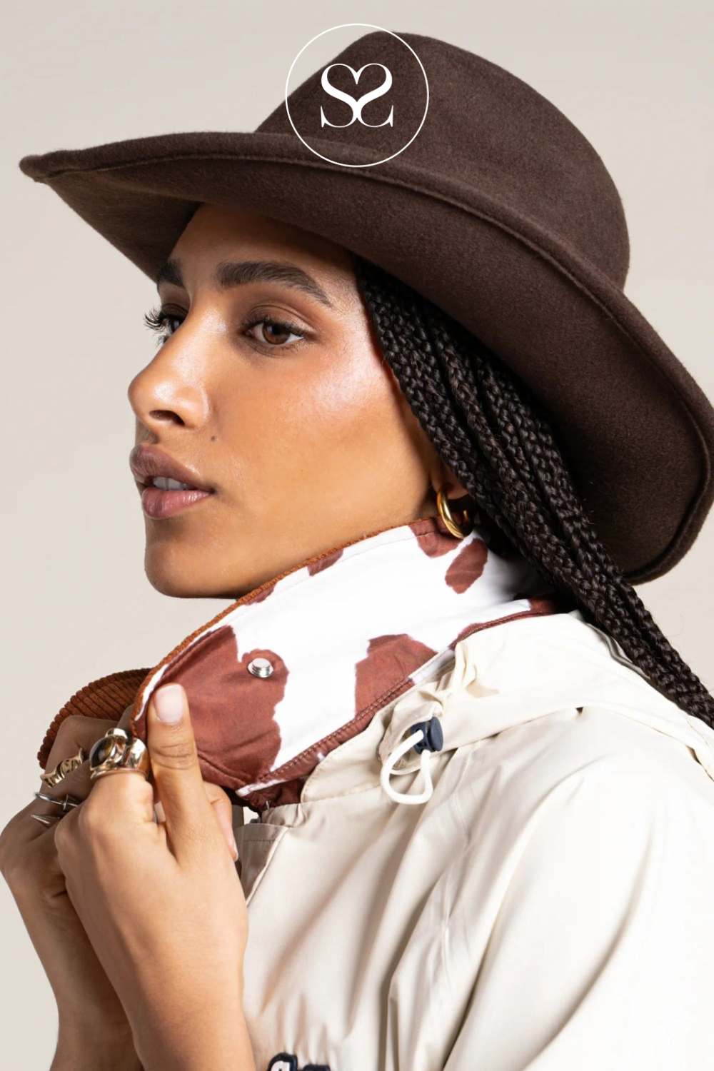 Flotte Cream Waterproof Short Parka Jacket - Archives