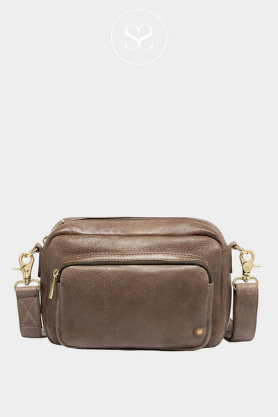 DEPECHE 15744 TAUPE LEATHER BUMBAG – Sheneil Shoes