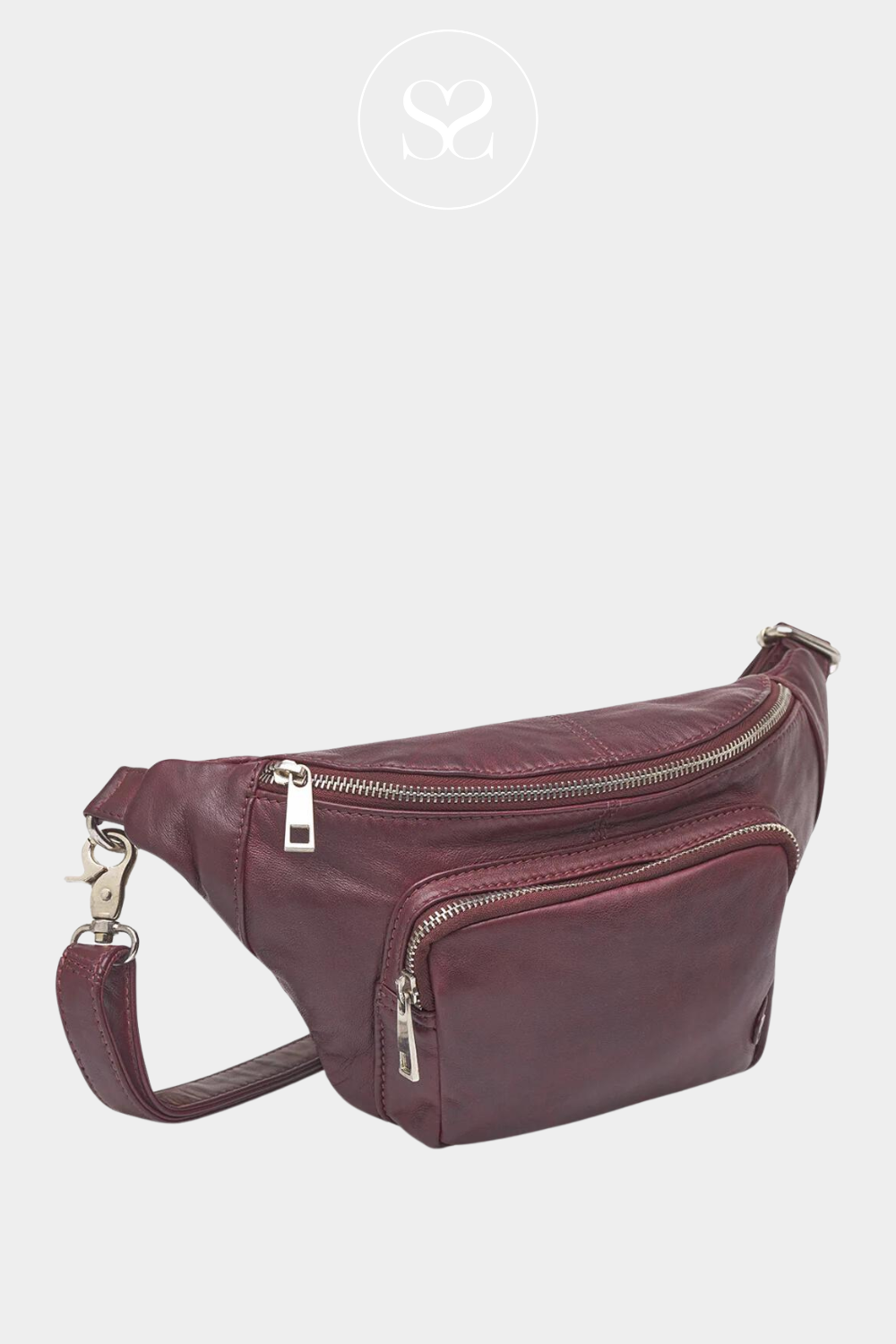 Depeche cranberry crossbody bum bag 13396
