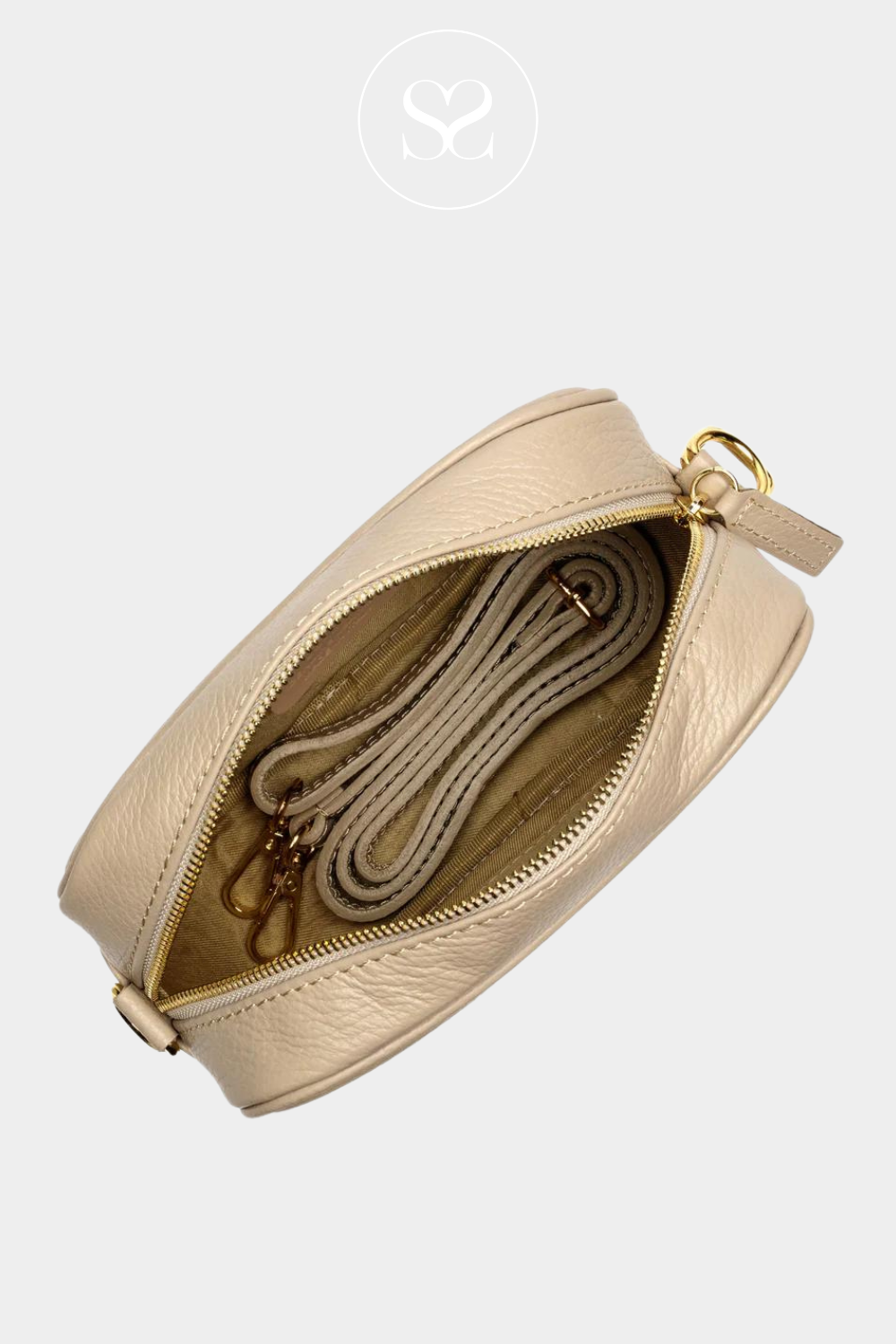 ELIE BEAUMONT - CROSSBODY BAG - BISCUIT