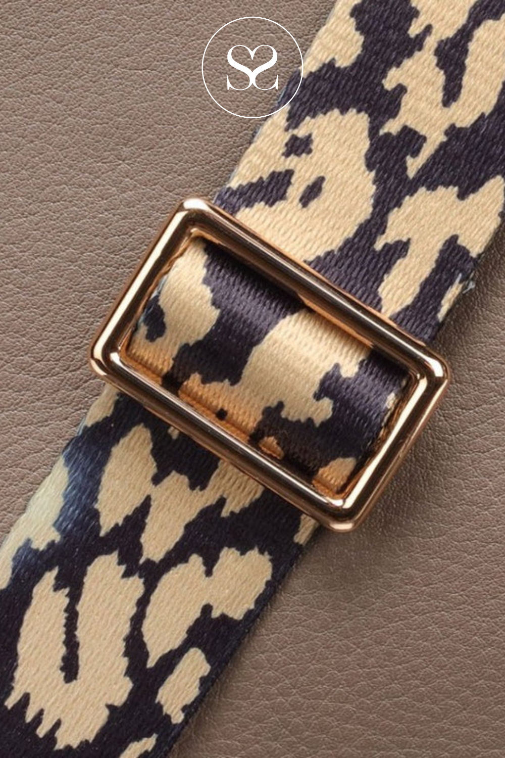 BLACK AND CAMEL PRINTED ELIE BEAUMONT STRAP