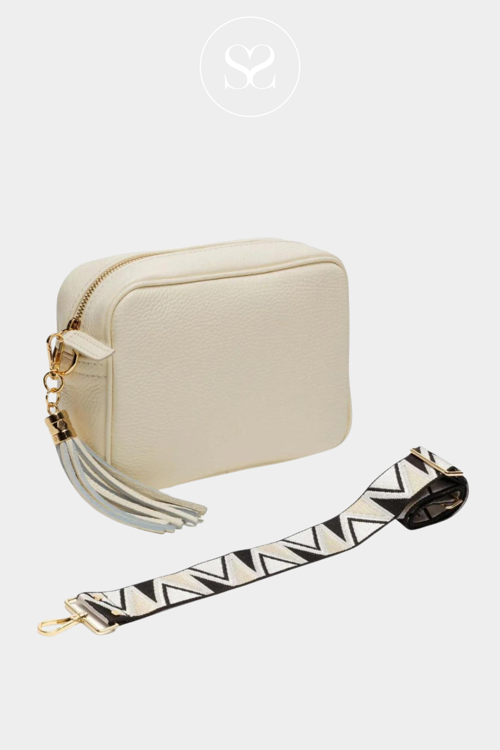 ELIE BEAUMONT -  CROSSBODY BAG -  IVORY