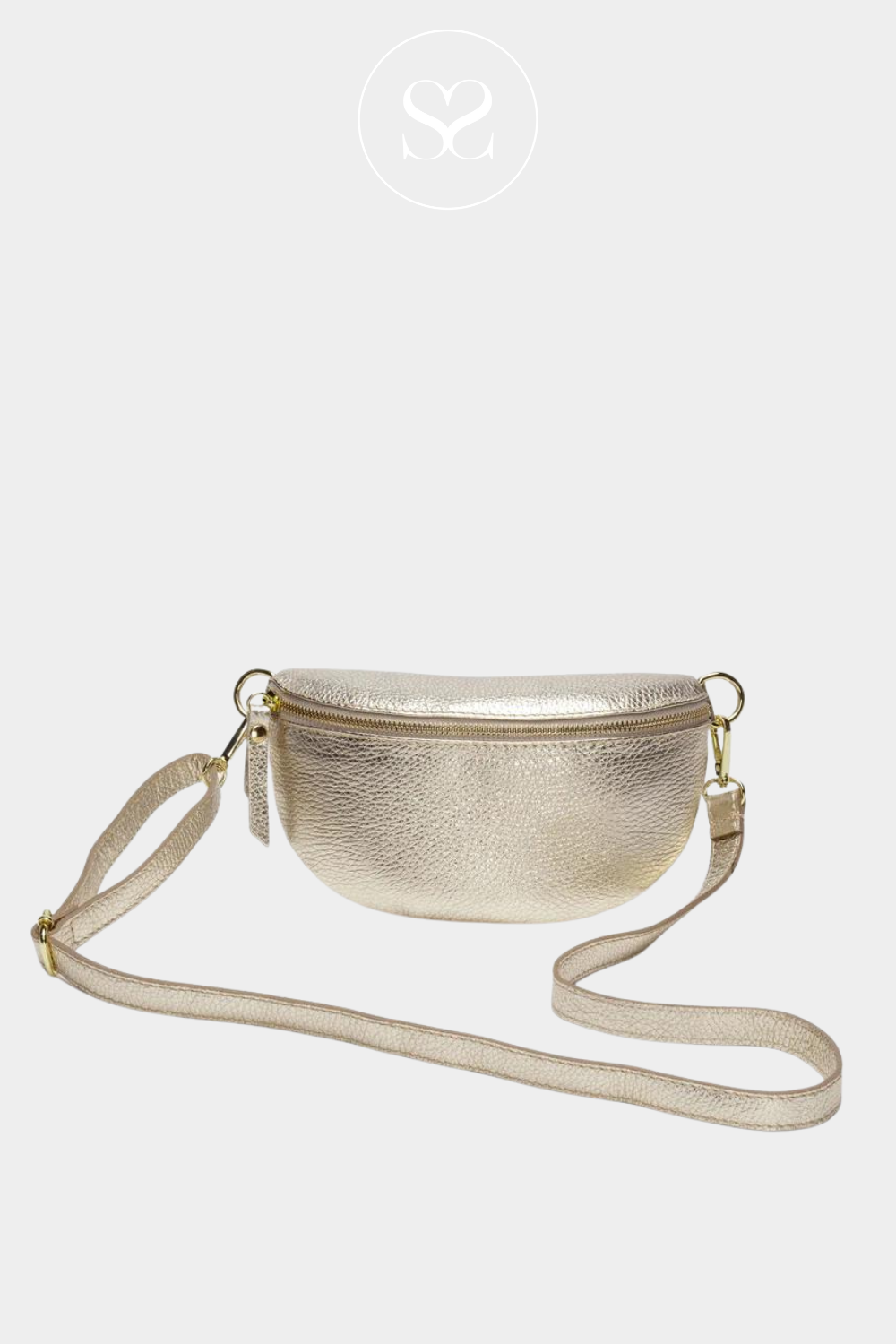 Gold crossbody bag from Elie beaumont