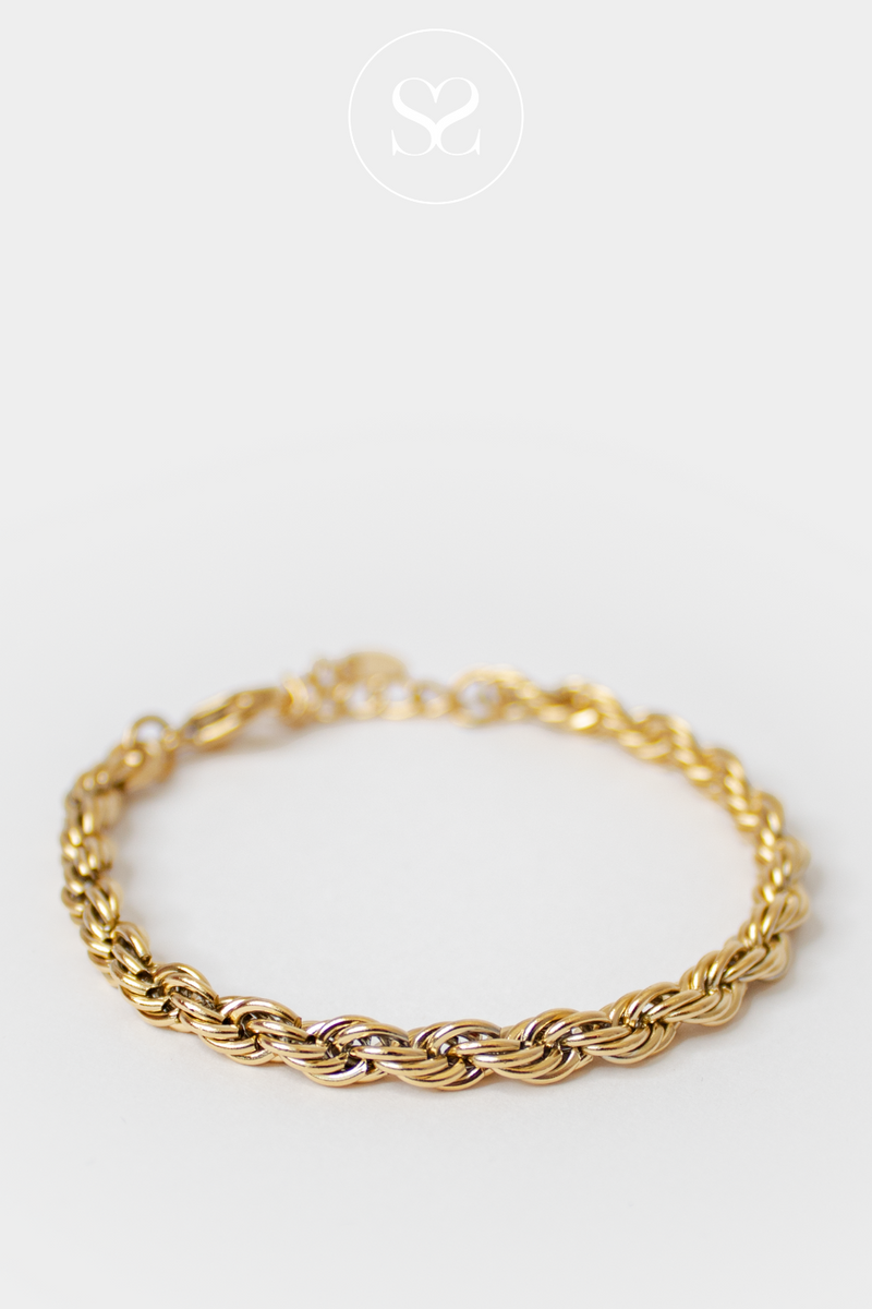 EMMY  05M GOLD ROPE TWISTED BRACELET