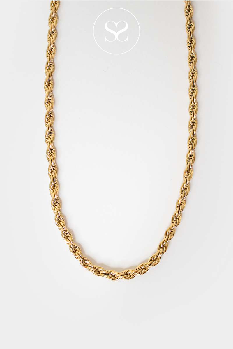 EMMY 05M GOLD TWIST ROPE NECKLACE