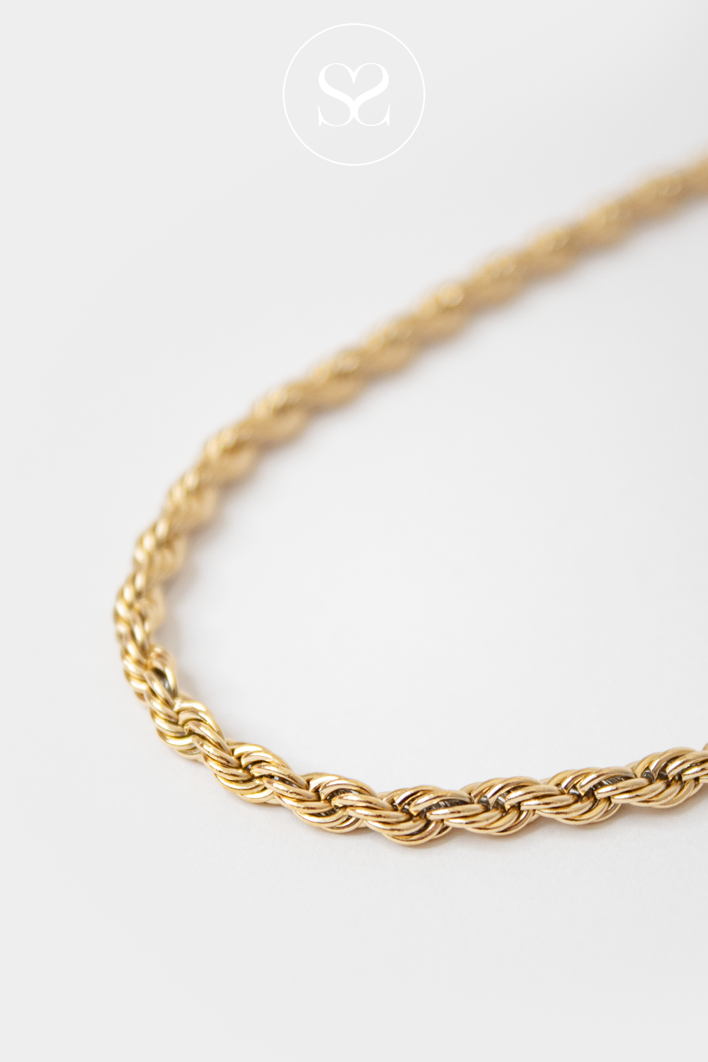 EMMY 05M GOLD TWIST ROPE NECKLACE