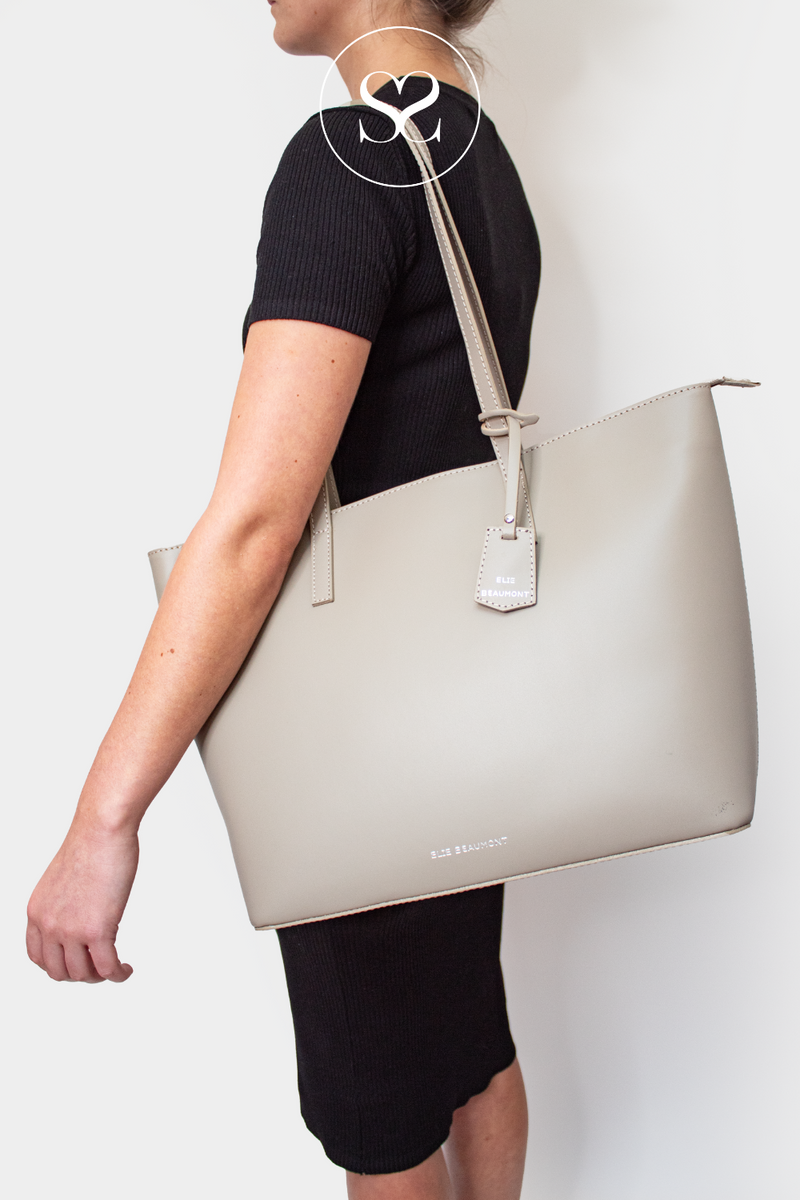 ELIE BEAUMONT TOTE BAG TAUPE