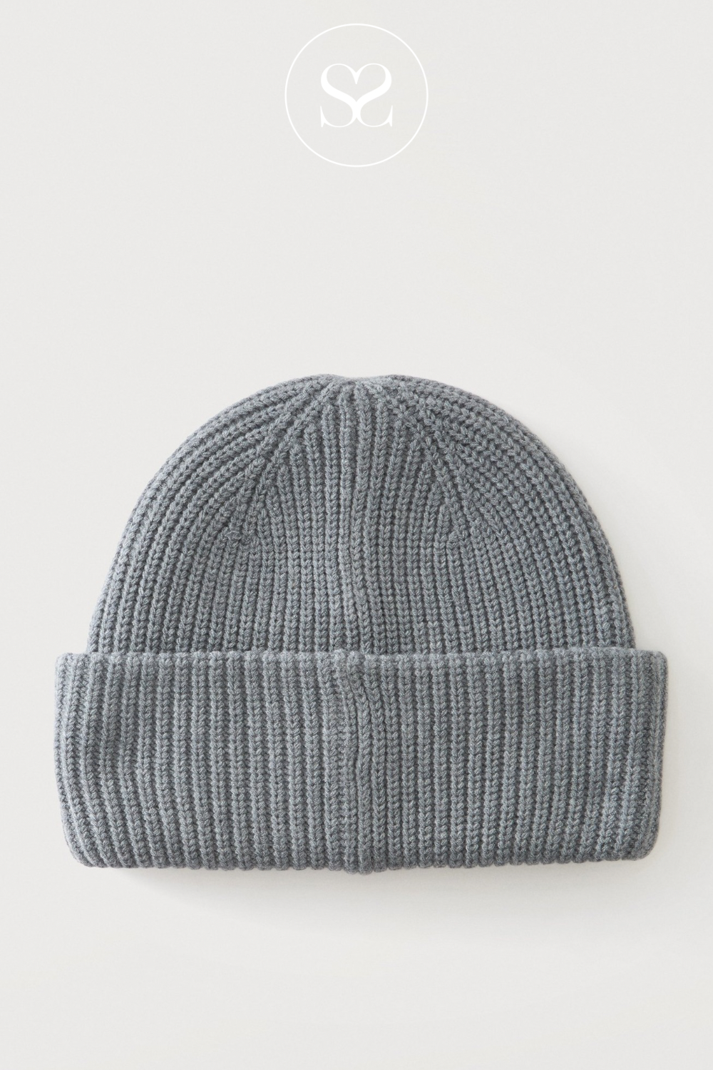 MOSS COPENHAGEN Light Grey Beanie Hat - Rachelle