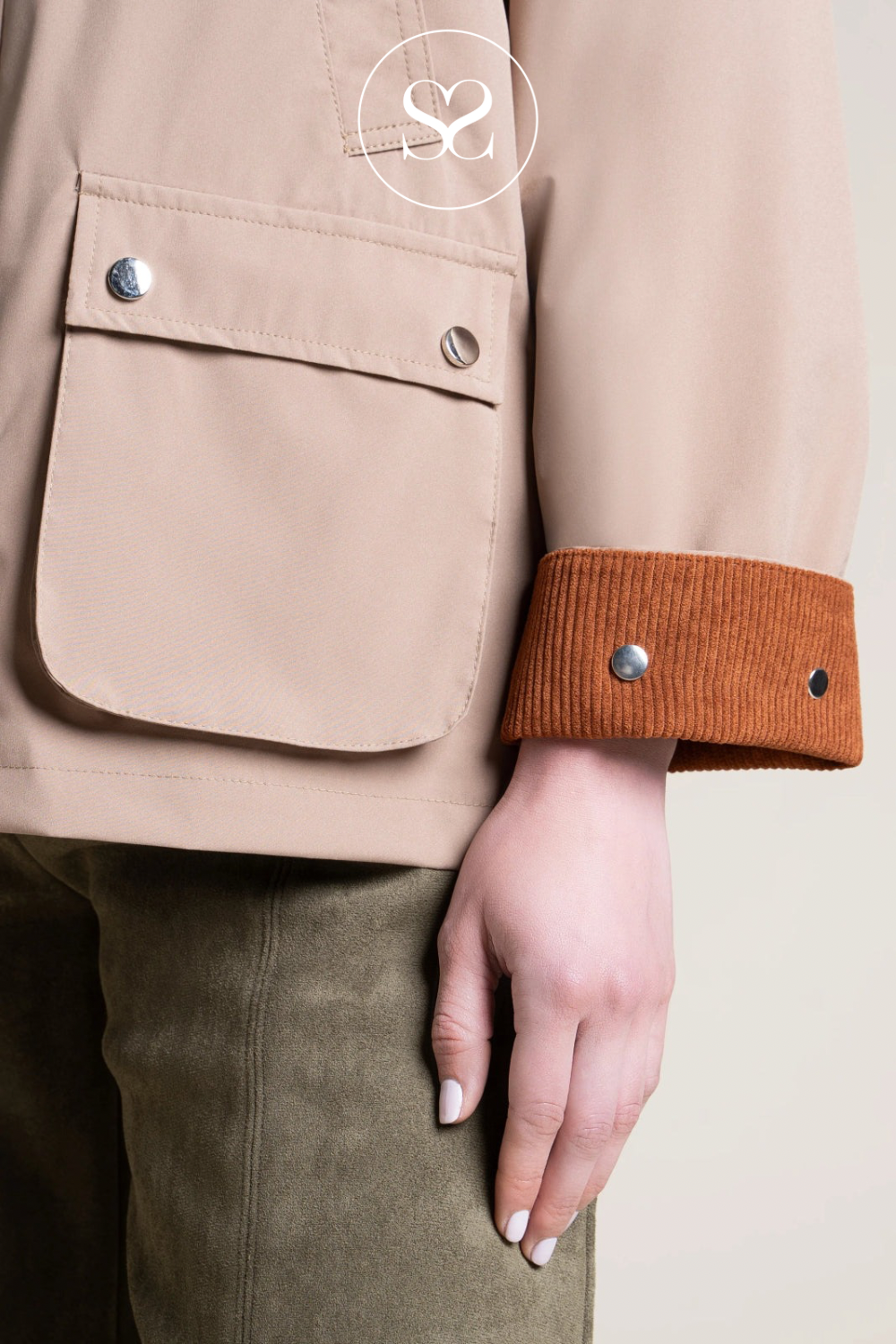 Flotte Camel Waterproof Short Parka Jacket - Archives
