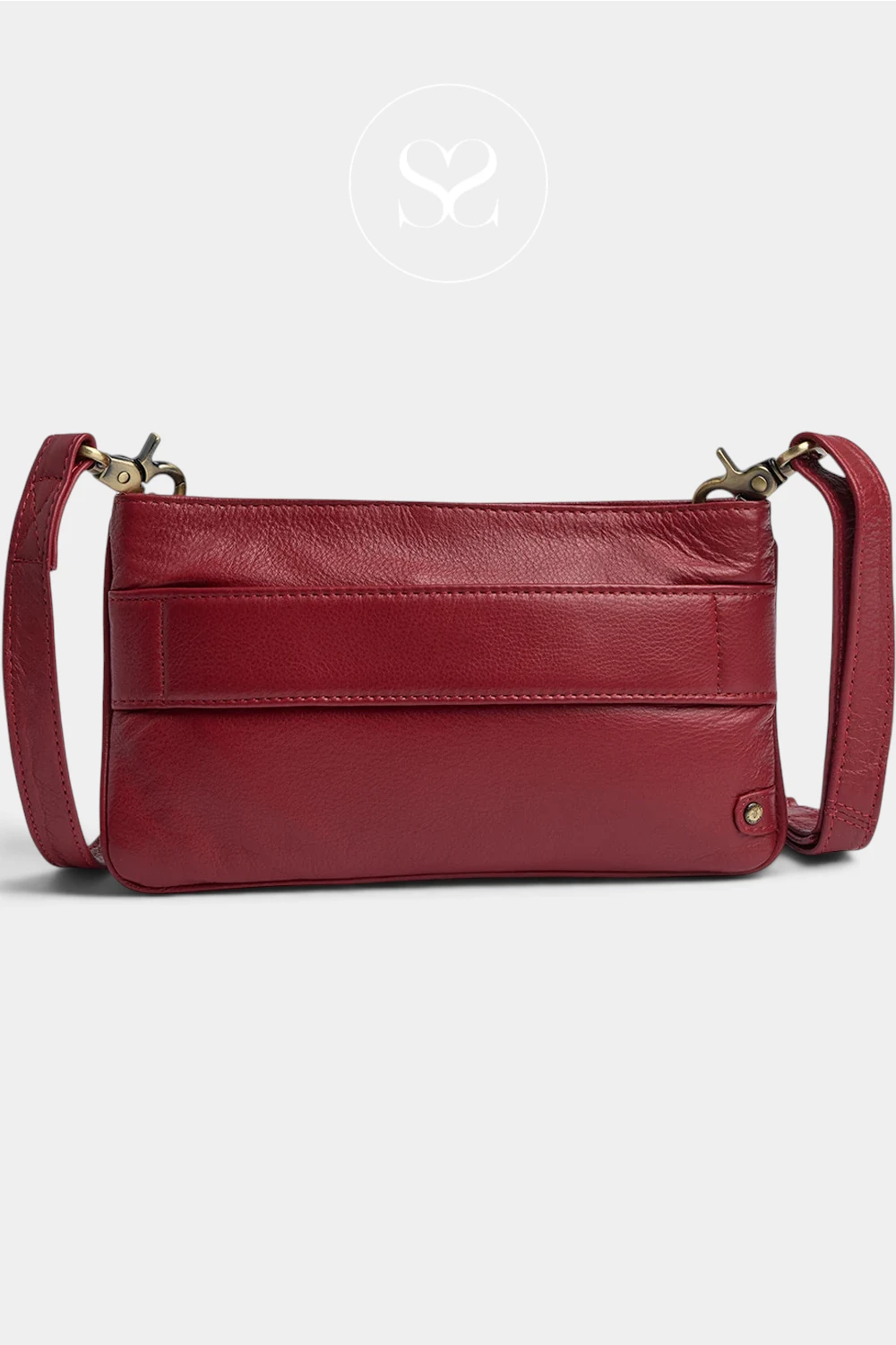 Depeche Red Leather Clutch Bag - 16378 for women - Ireland