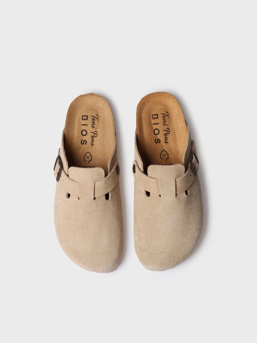 Toni Pons Beige Slider Clogs - Gemina