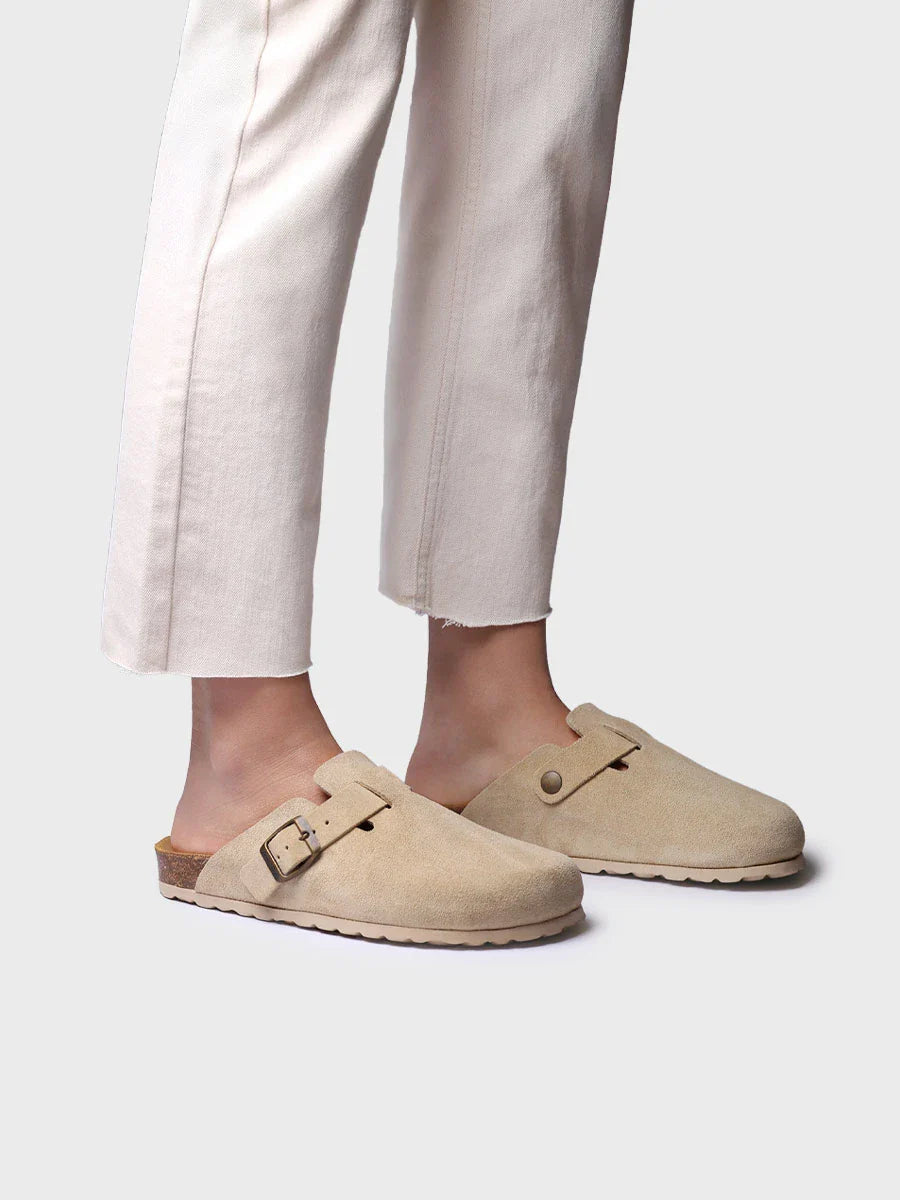 Toni Pons Beige Slider Clogs - Gemina