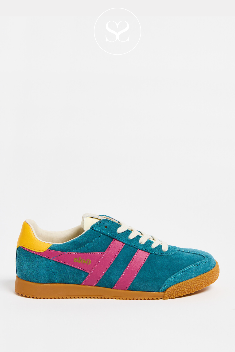 GOLA CLB538EK PEACOCK BLUE/FUCHSIA/YELLOW TRAINERS