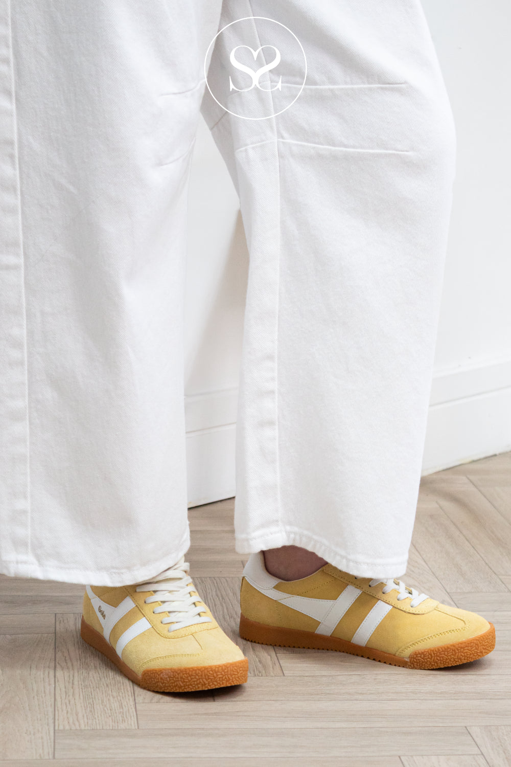 GOLA Retro Lemon yellow Trainers - ELAN