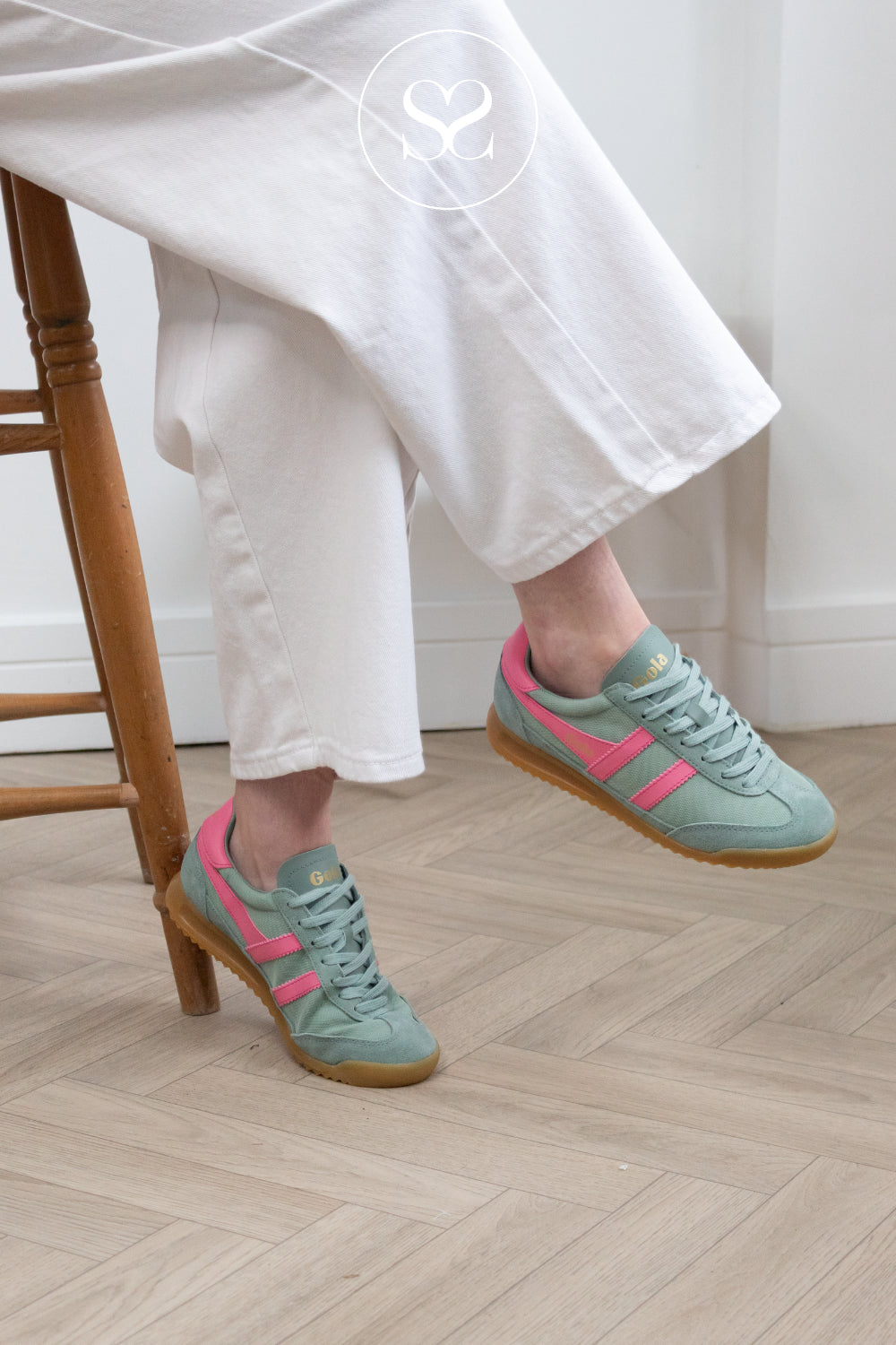 GOLA Retro Pastel Green Sneakers for women Ireland - Tornado