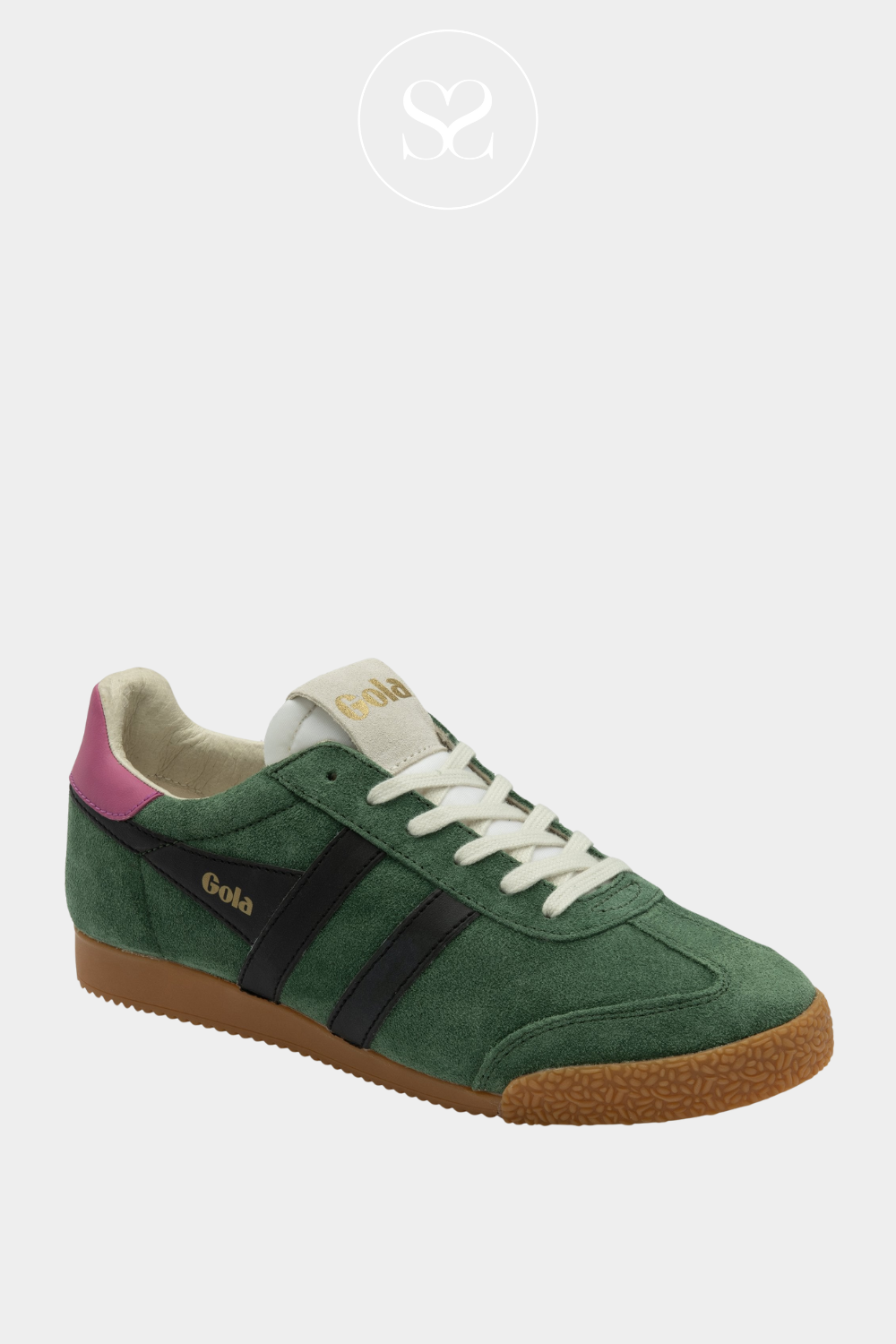 Gola Elan green and black trainers for Women