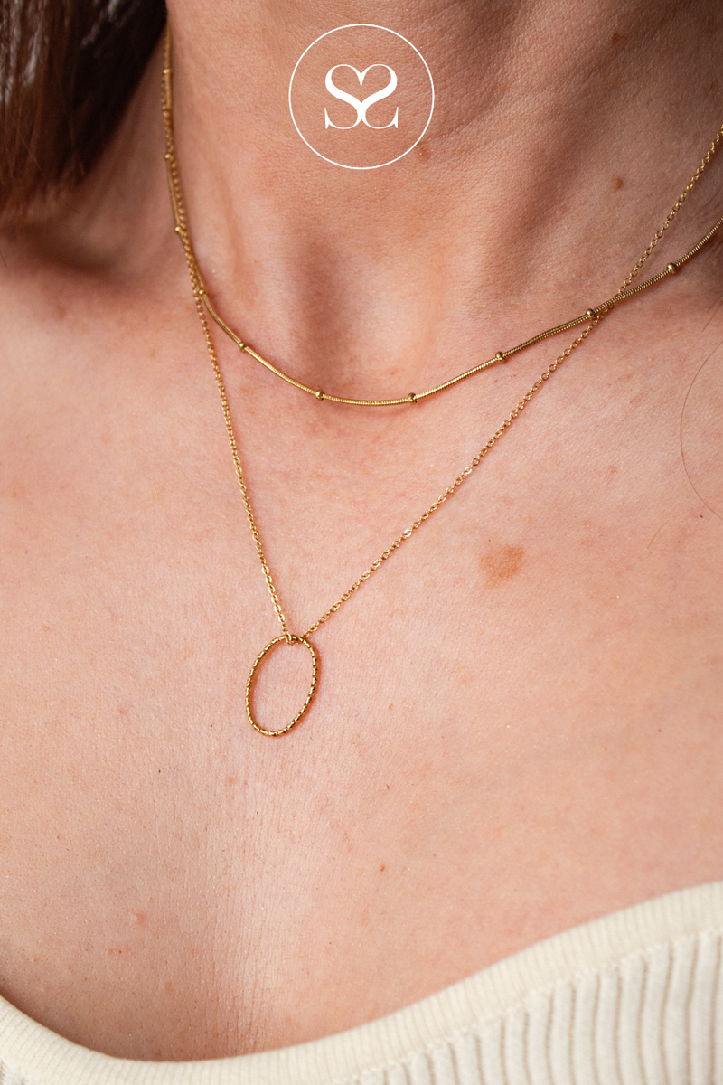 EMMY 05S GOLD LAYERING NECKLACE