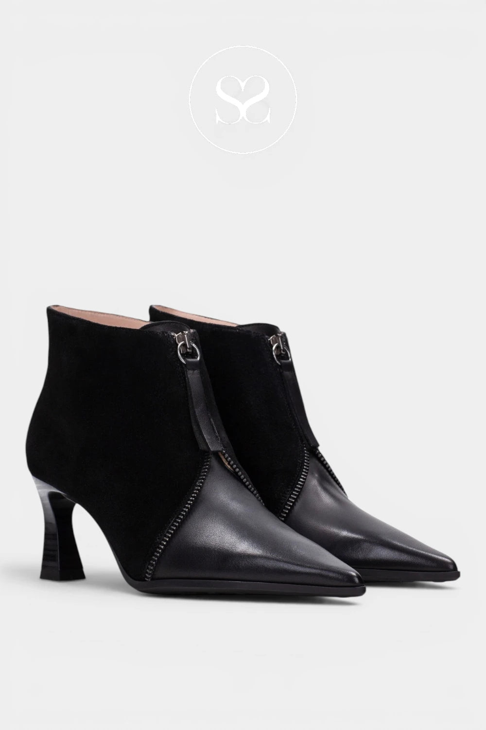 Hispanitas Black Pointed Toe Ankle Boots HI264959 for Women - Ireland