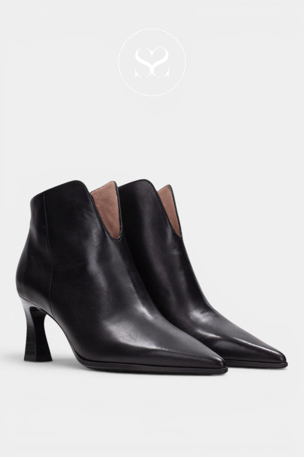 Hispanitas Black Pointed Toe Ankle Boots HI265076 for Women - Ireland