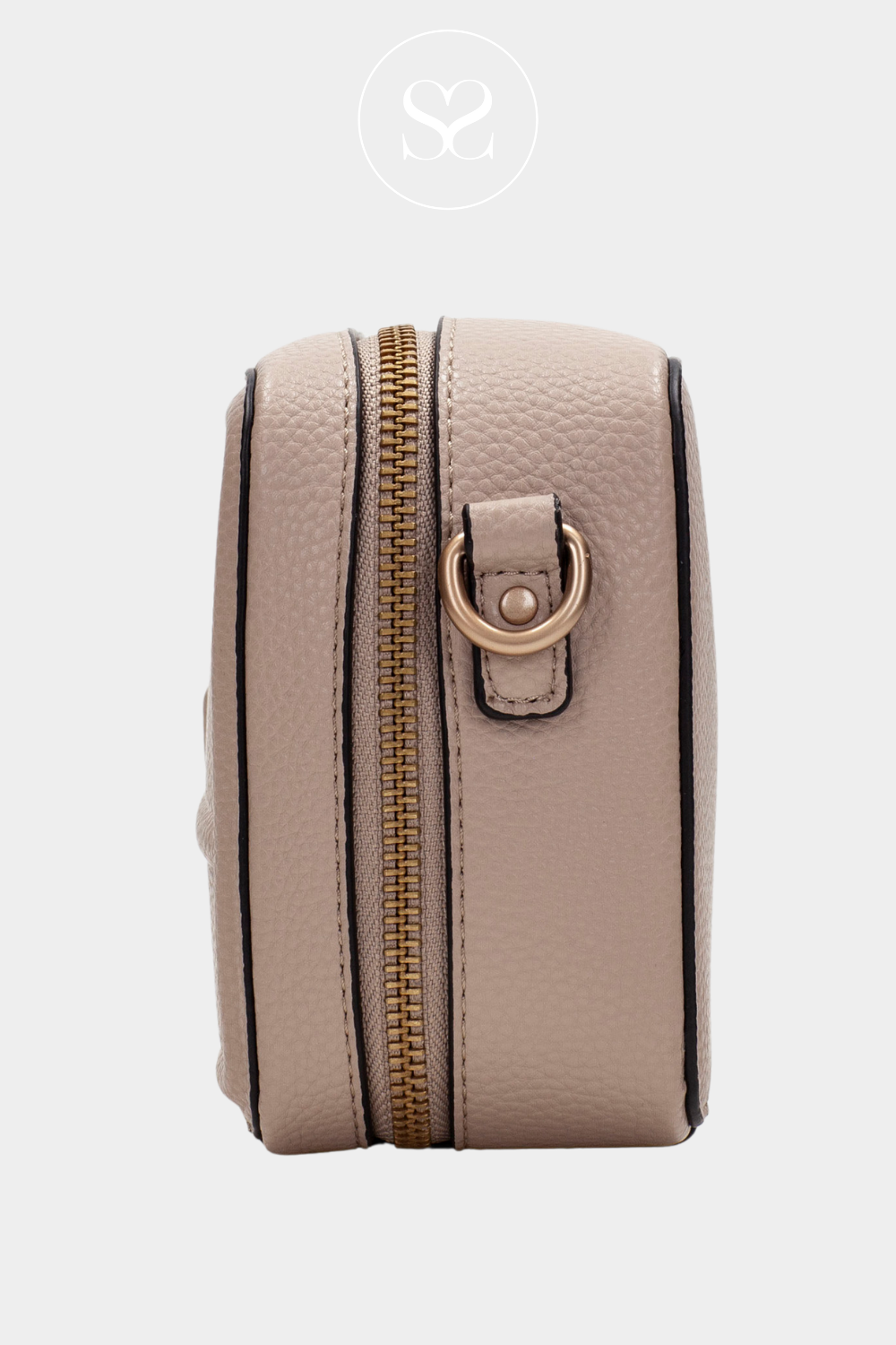 HISPANITAS BV253840 TAUPE SMALL CROSSBODY CAMERA BAG