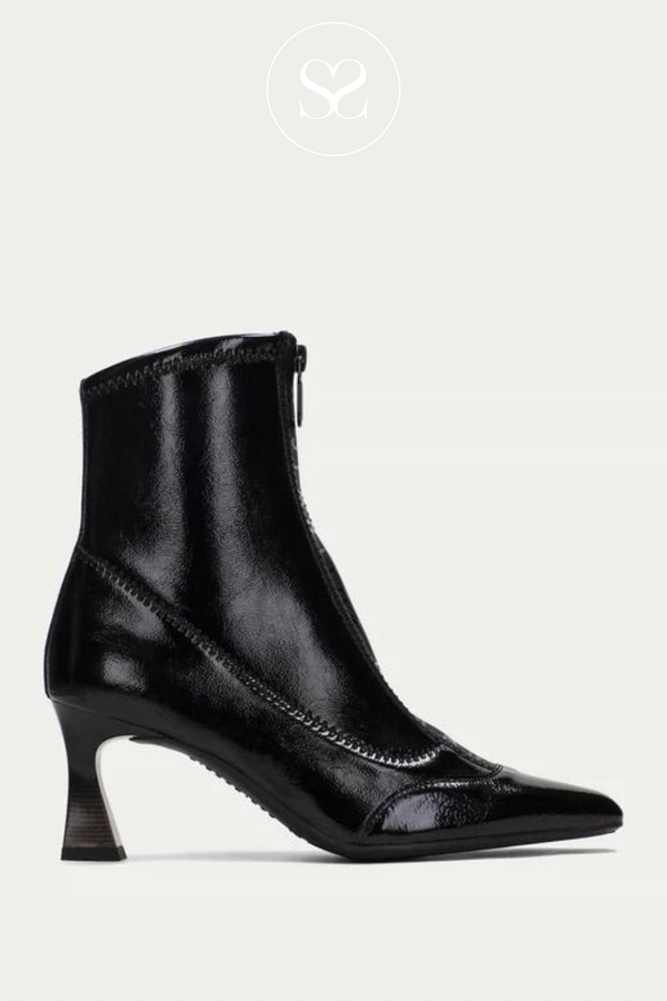 hispanitas hi233107 black patent ankle boots