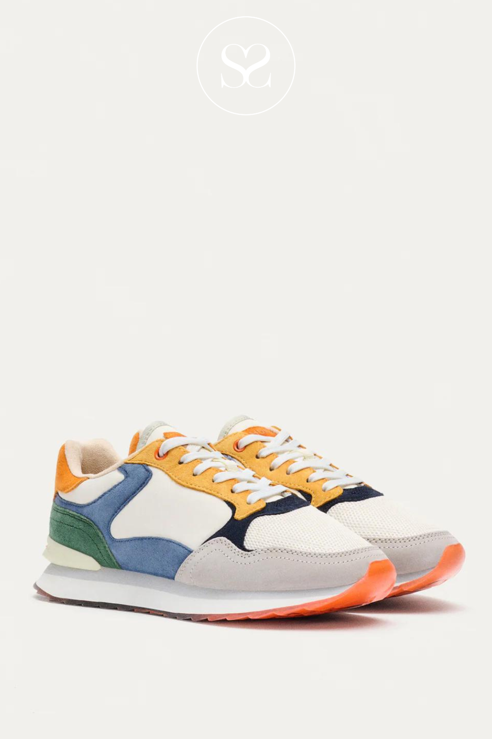 HOFF BANGKOK COLOURFUL TRAINERS WITH WHITE LACES, HOFF LOGO ON THE HEEL AND A CUSHIONED INSOLE