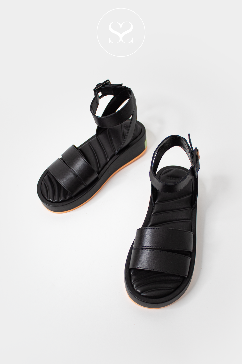 BLACK WEDGE SANDALS FROM HOFF FOR WOMEN