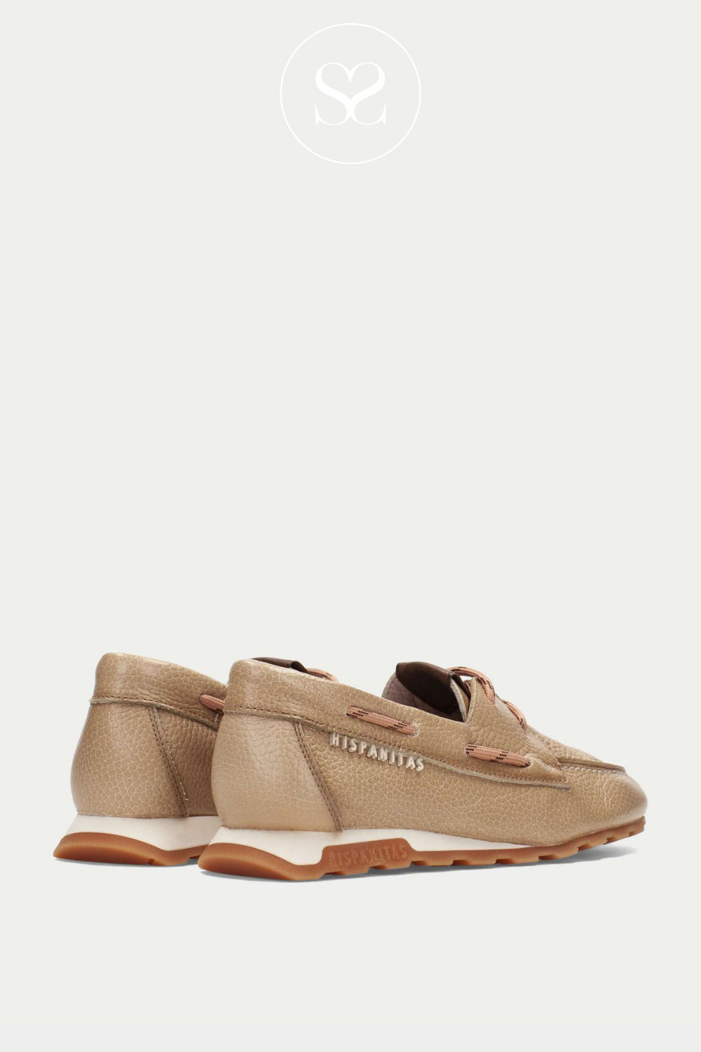 Hispnitas spanish boat shoe. A casual loafer, slightly smarter trainer style. laces and rubber sole