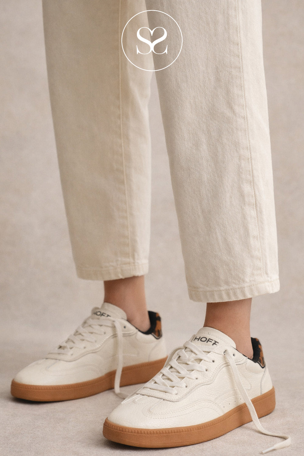 HOFF OFF WHITE  PLATFORM TRAINERS FOR WOMEN - ALLEY