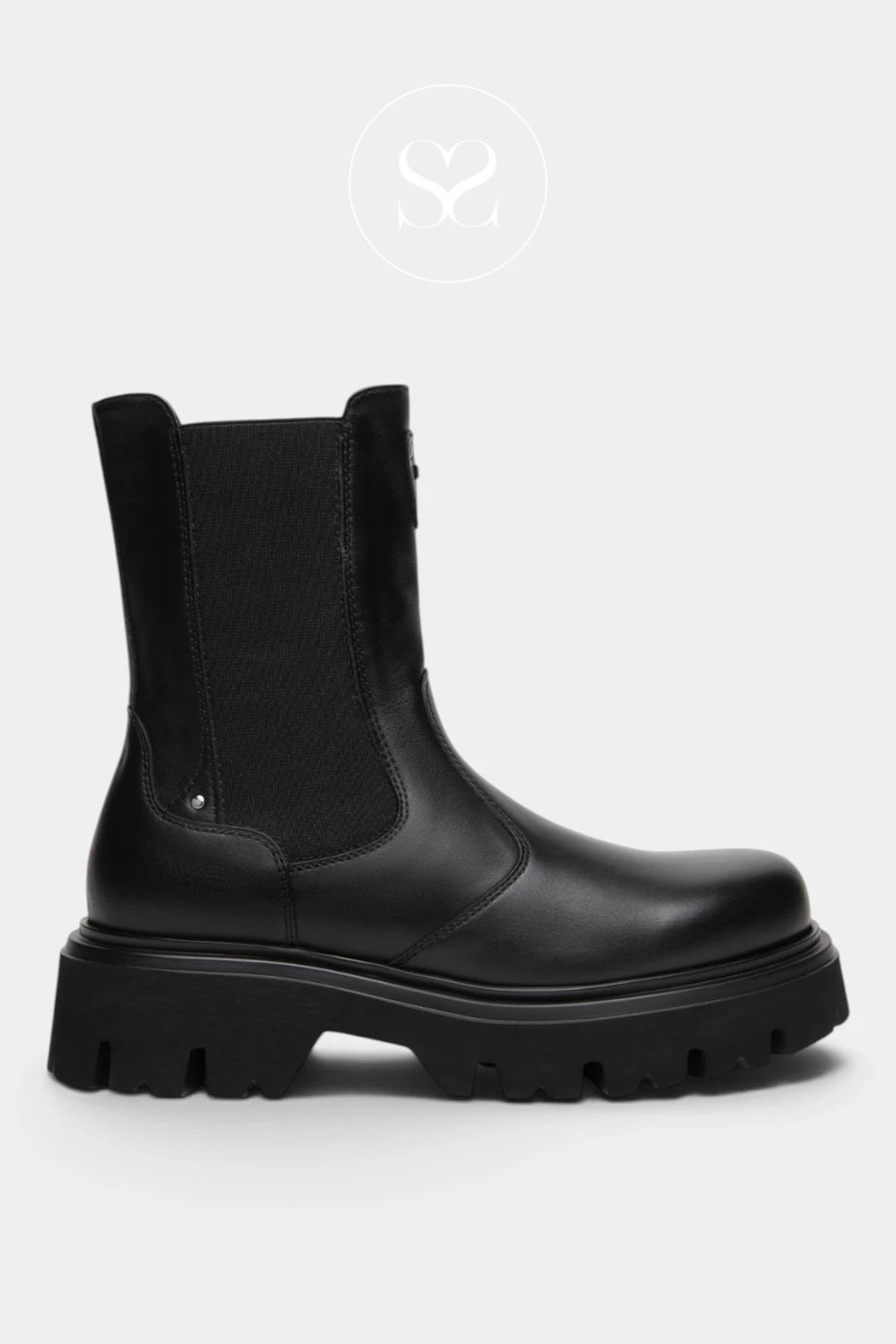 Nero Giardini Black Chunky Chelsea Boots - I618060D