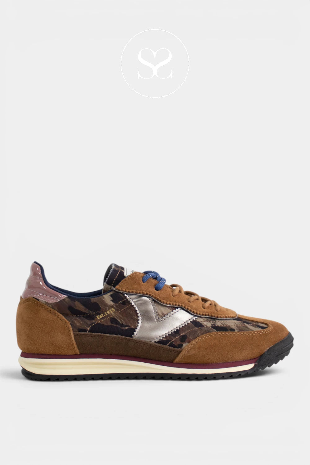 Victoria Tan/Leopard Sporty Trainers 1158116