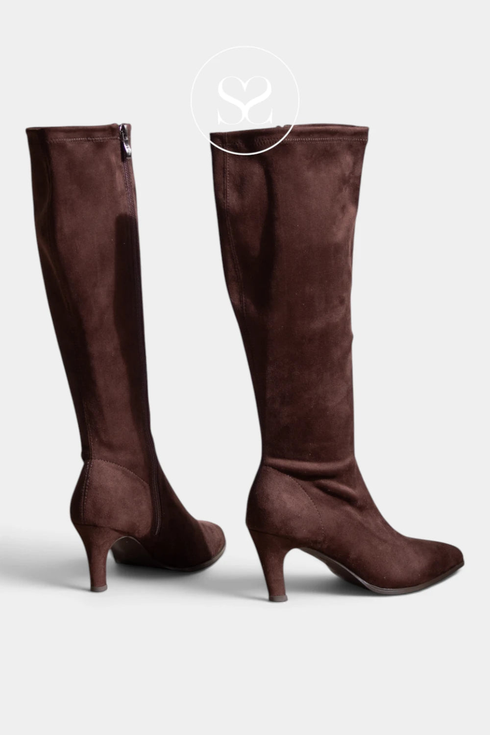 Lodi Brown Suede Knee High Boots - Osiris