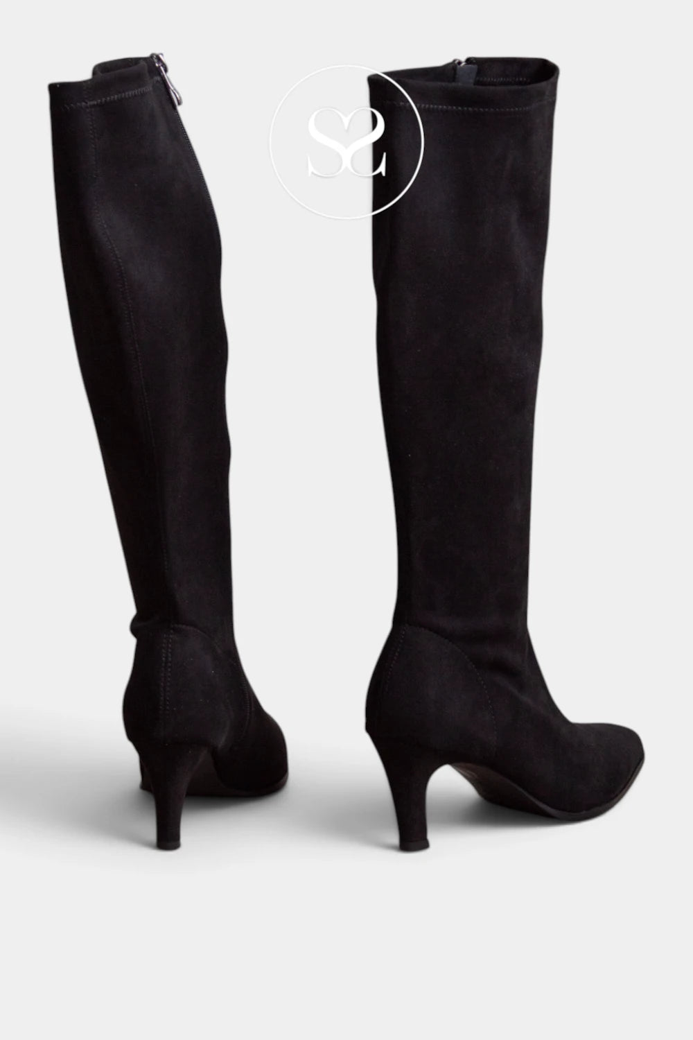 Lodi Black Suede Knee High Boots - Osiris