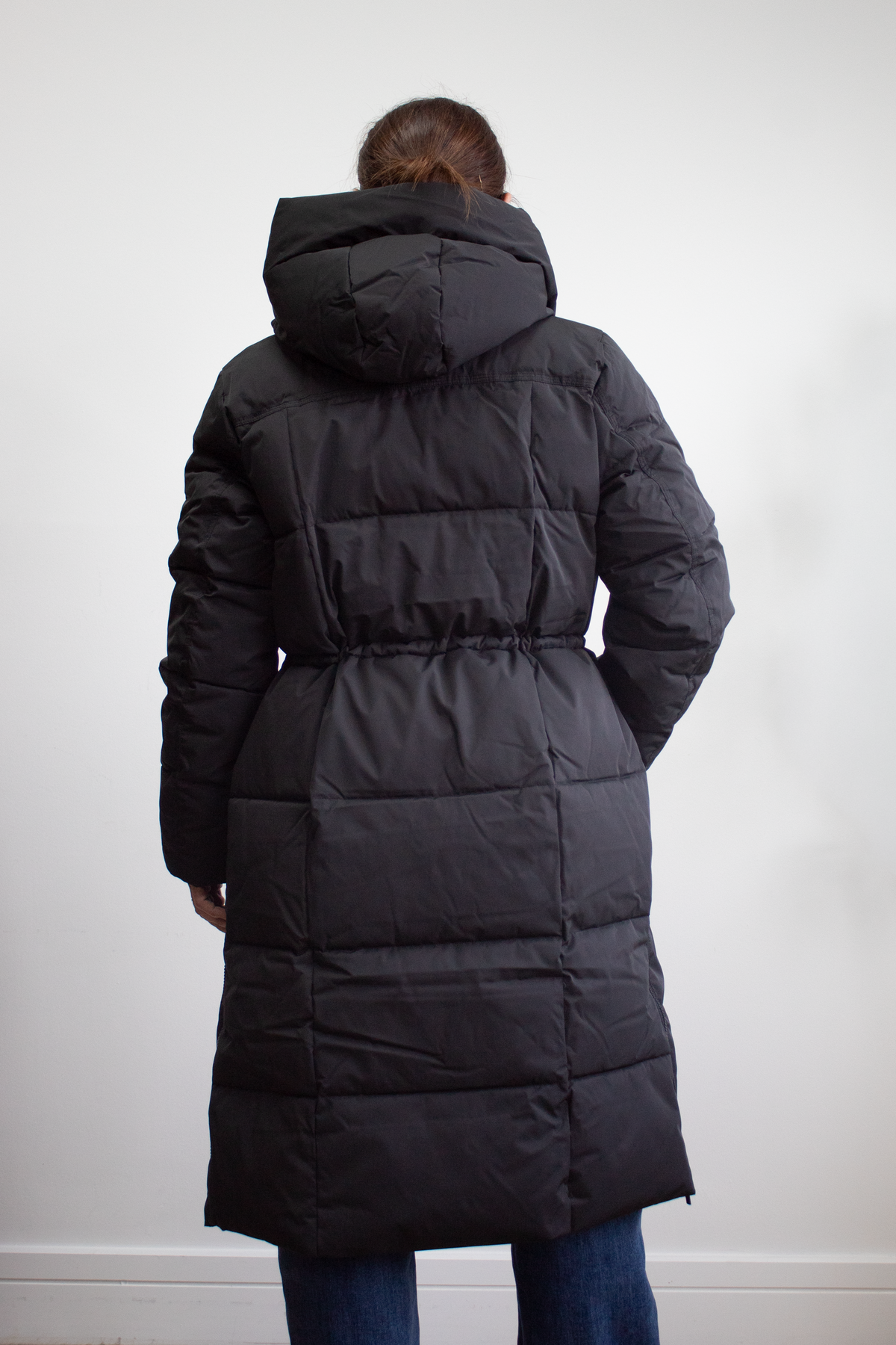 MSCH Copenhagen Black Long Puffer Jacket - Pavinaria