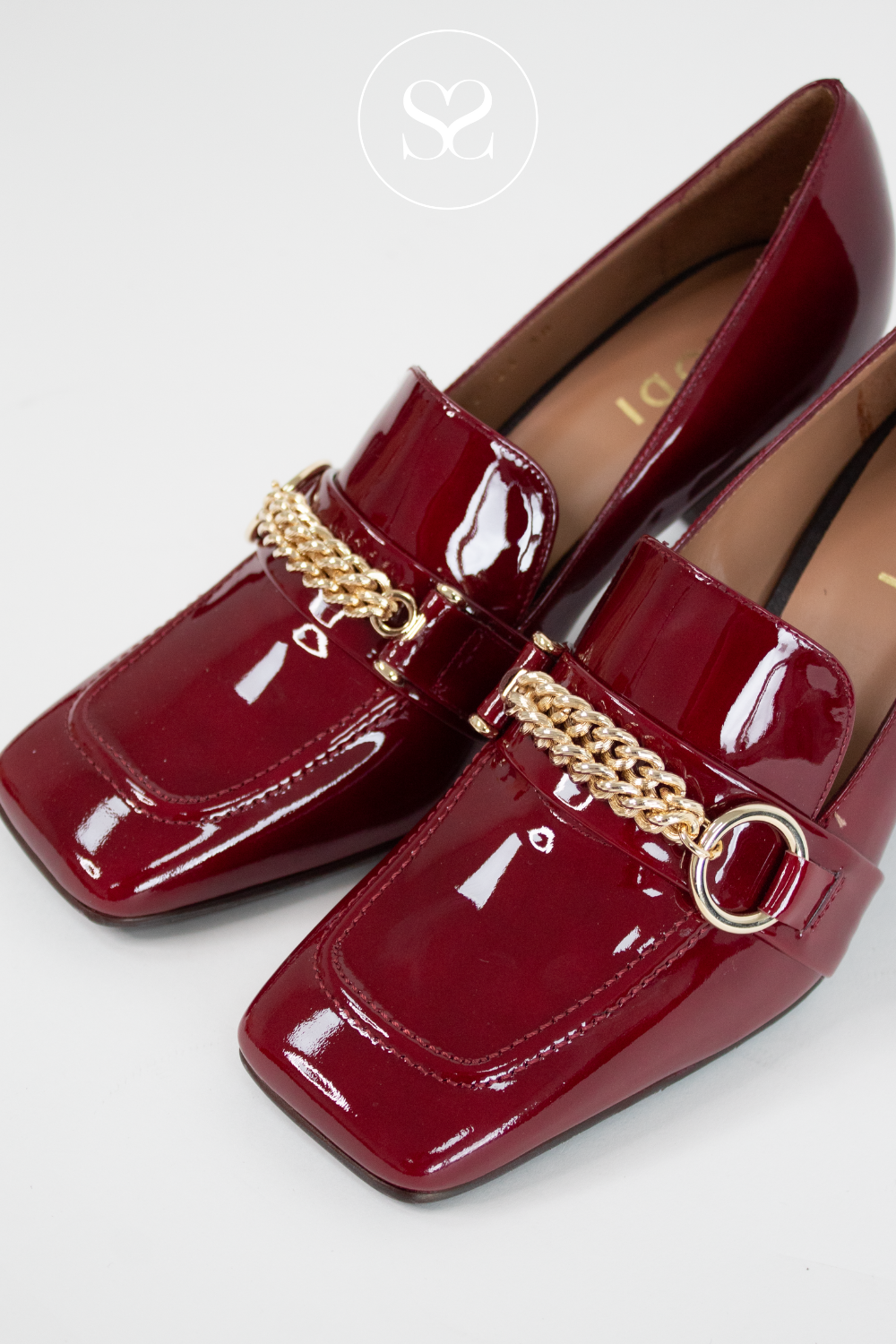 Block heel loafer pumps deals