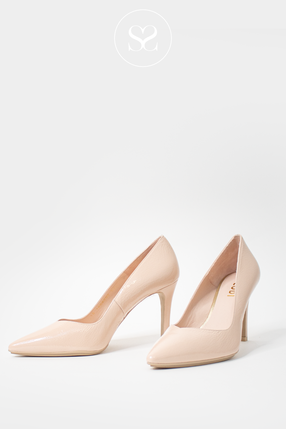 LODI RABOT NUDE PATENT POINTED TOE COURT HIGH HEEL SHOE