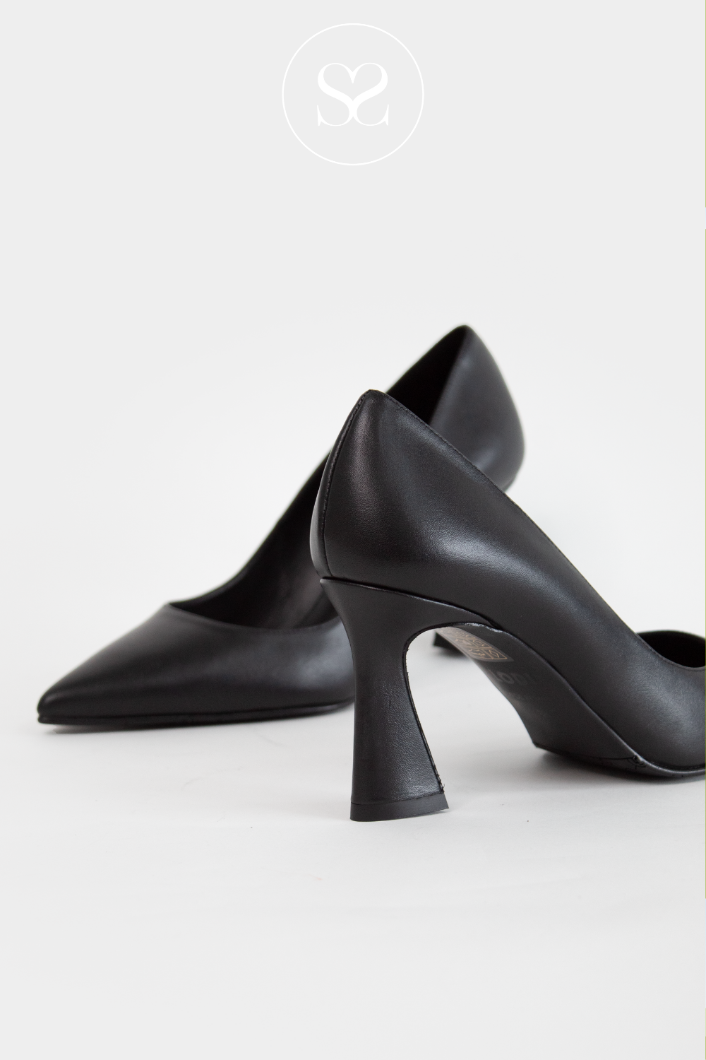 LODI ROA BLACK LEATHER POINTED TOE COURT SHOES LODI SHOES IRELAND