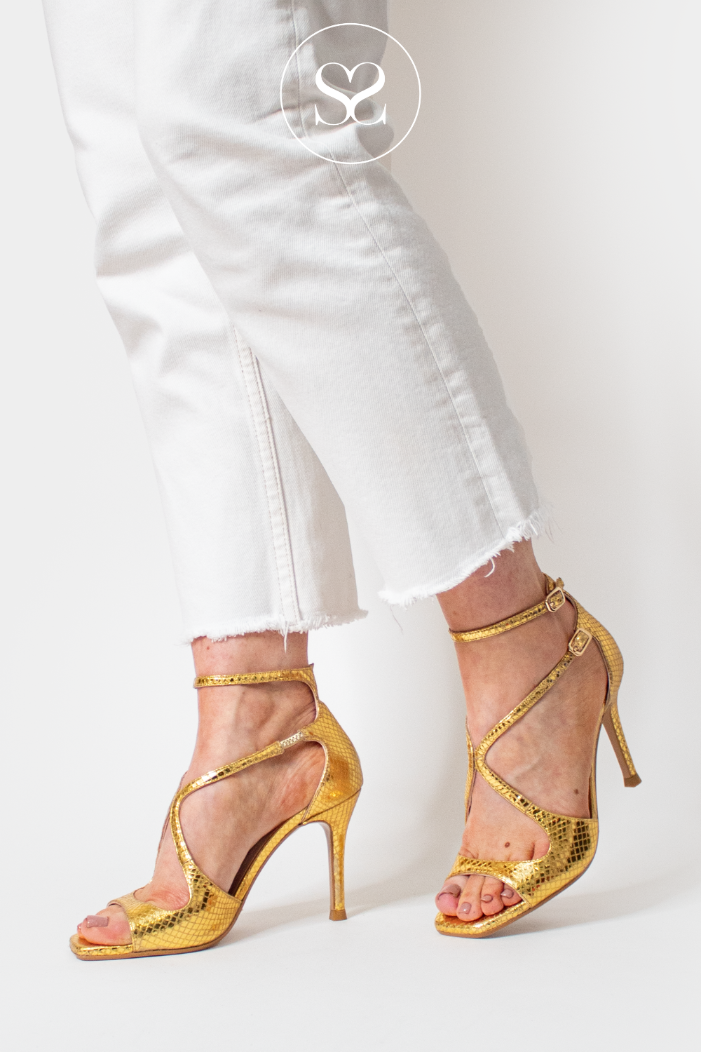 Antique 2025 gold heels