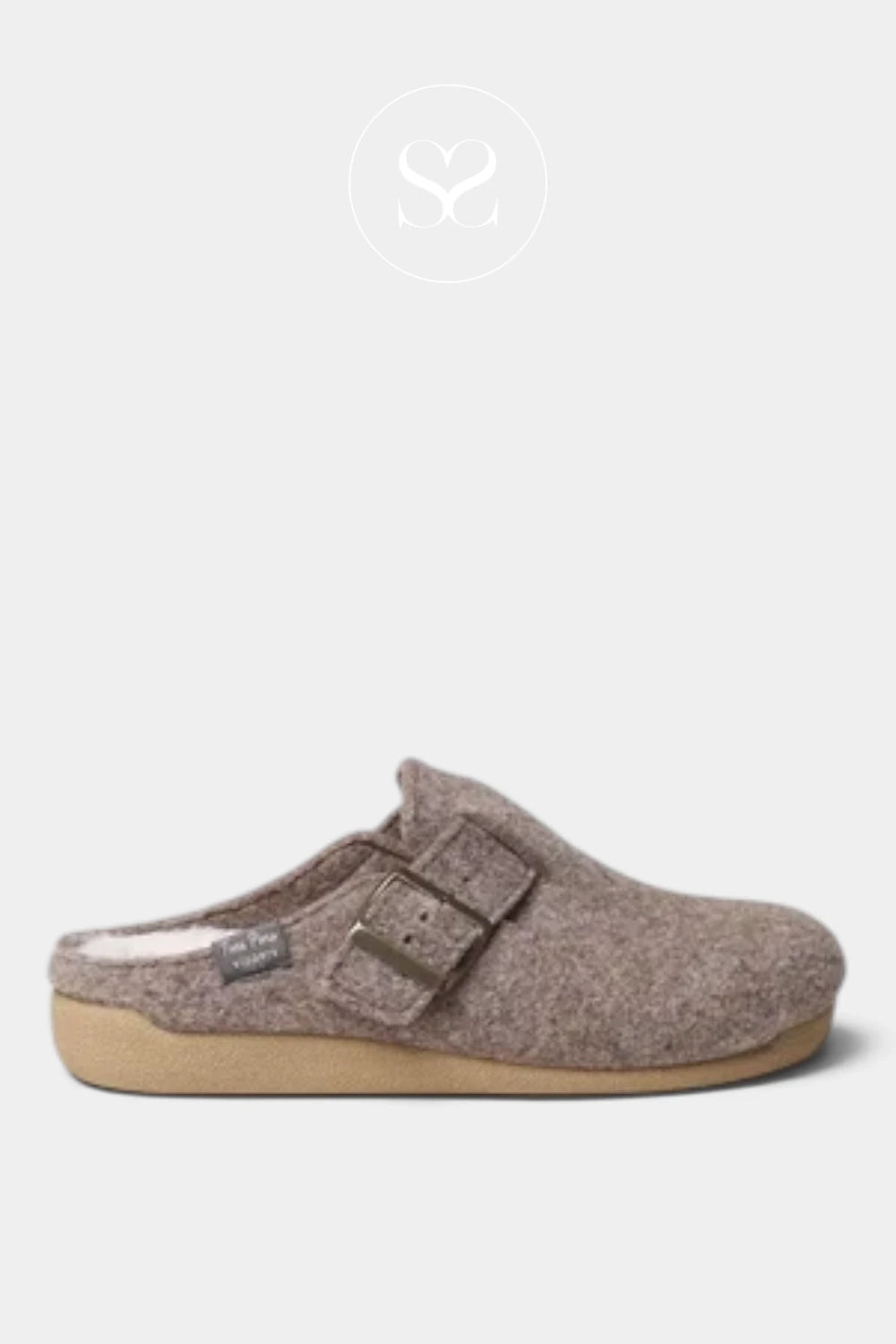 Toni Pons Taupe Faux Fur Slider Slippers - Mima-FP for Women - ireland