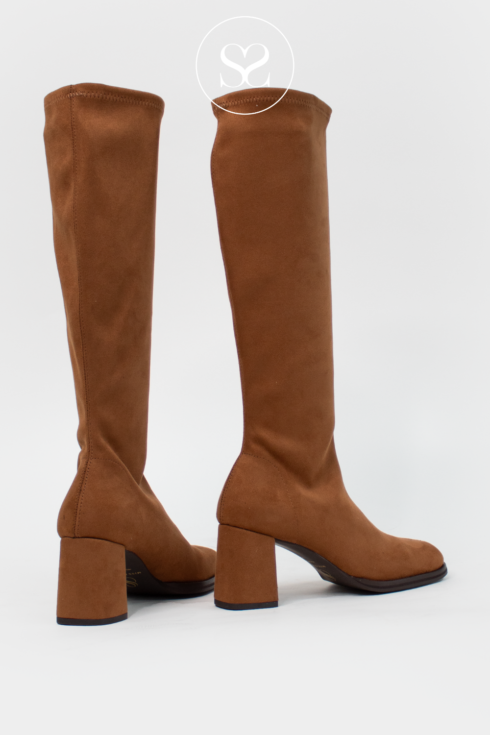 MISS ELASTIC 876211 AE TAN KNEE HIGH BOOTS MISS ELASTIC SHOE IRELAND