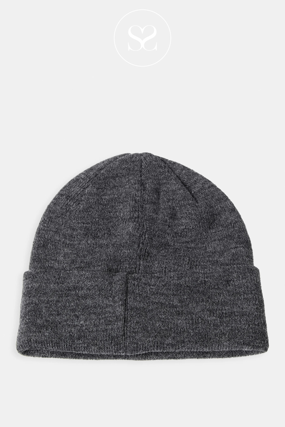 MOSS COPENHAGEN MOJO CHARCOAL BEANIE HAT