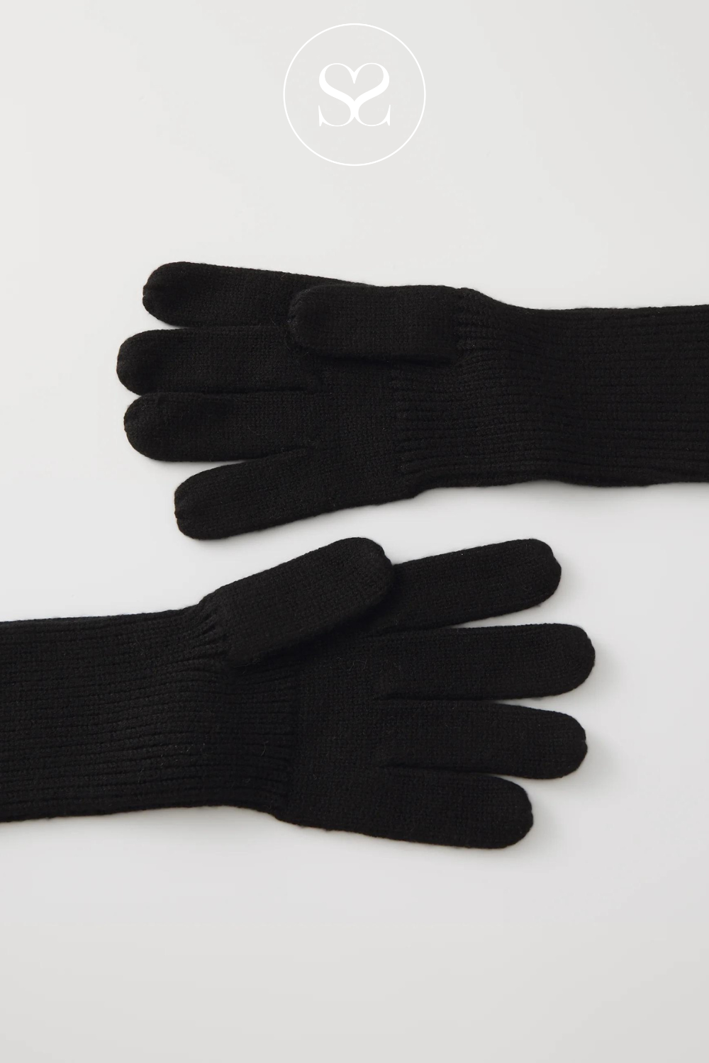 MSCH  black wool gloves - rachelle