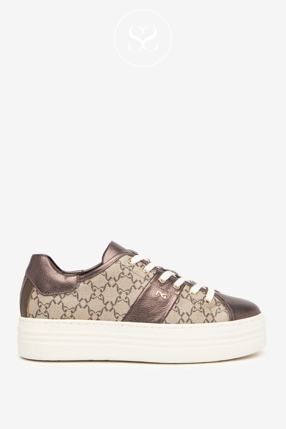 PATTERNED PLATFORM SNEAKERS FROM NERO GIARDINI