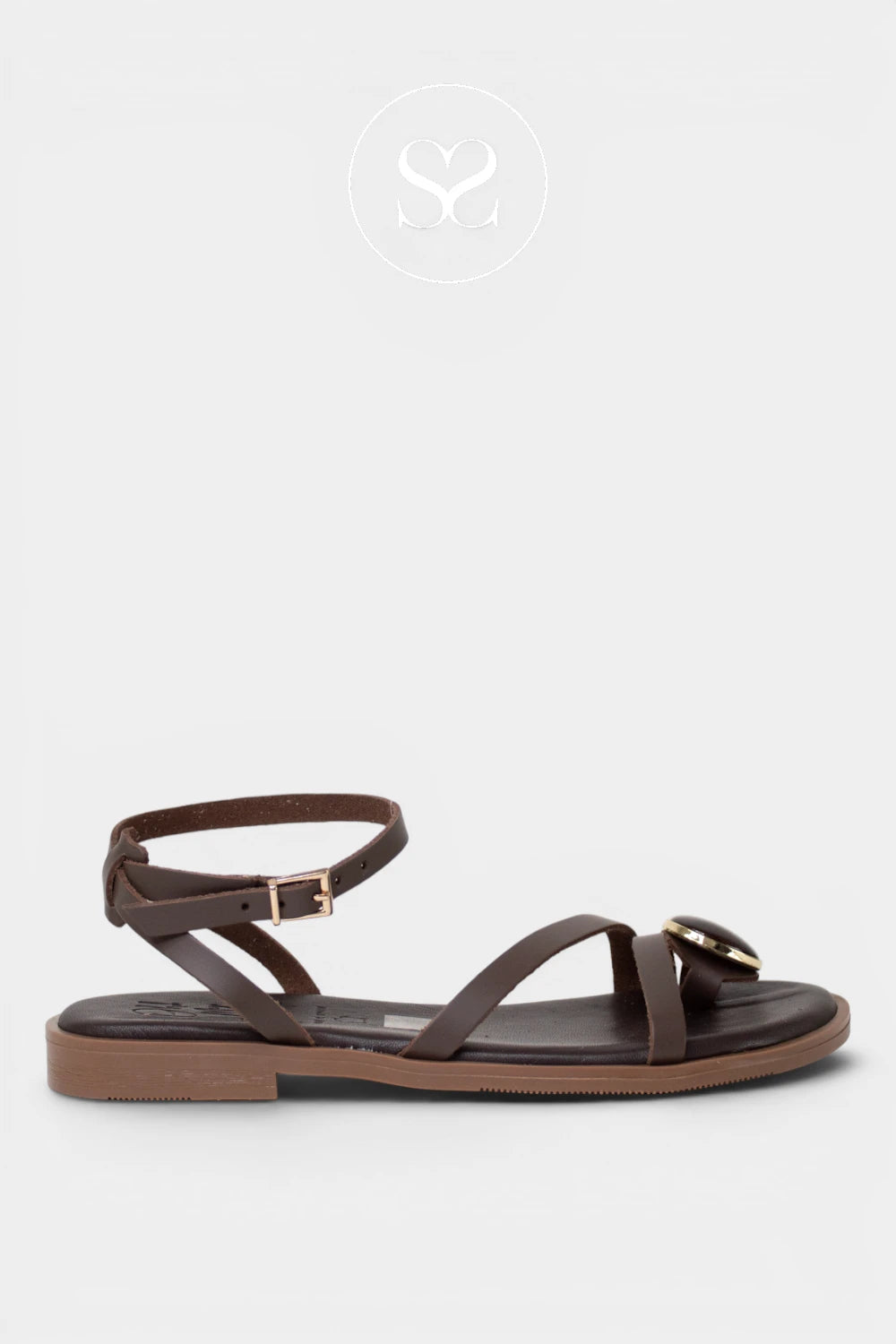 Comfortable flat brown sandals that are dressy in Ireland