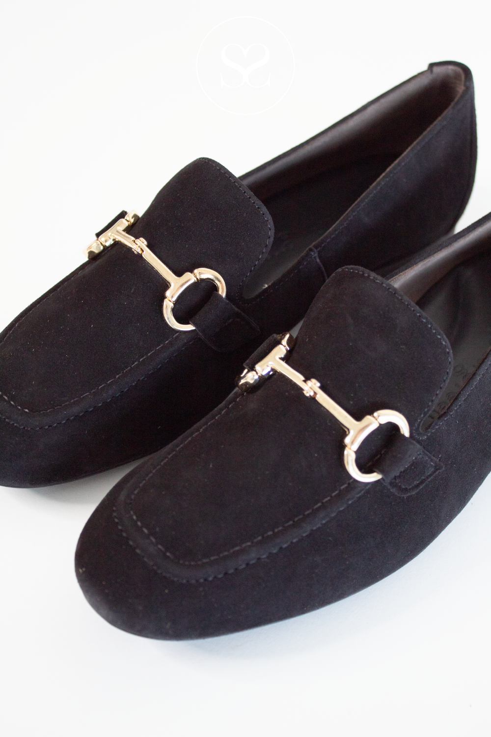 PAUL GREEN 2596 BLACK SUEDE LOAFER