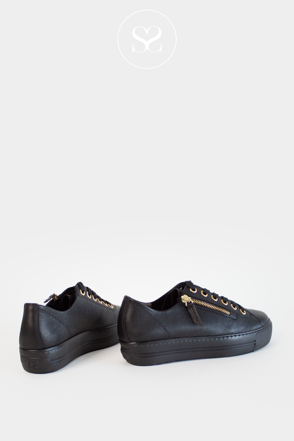 Flatform black trainers outlet