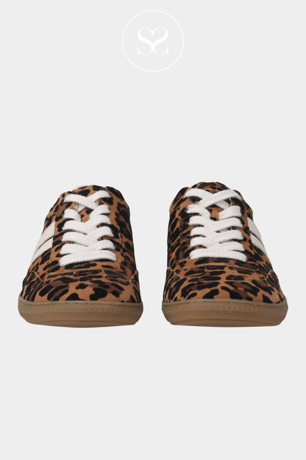 PAUL GREEN 5450 LEOPARD PRINT LOW PROFILE TRAINERS