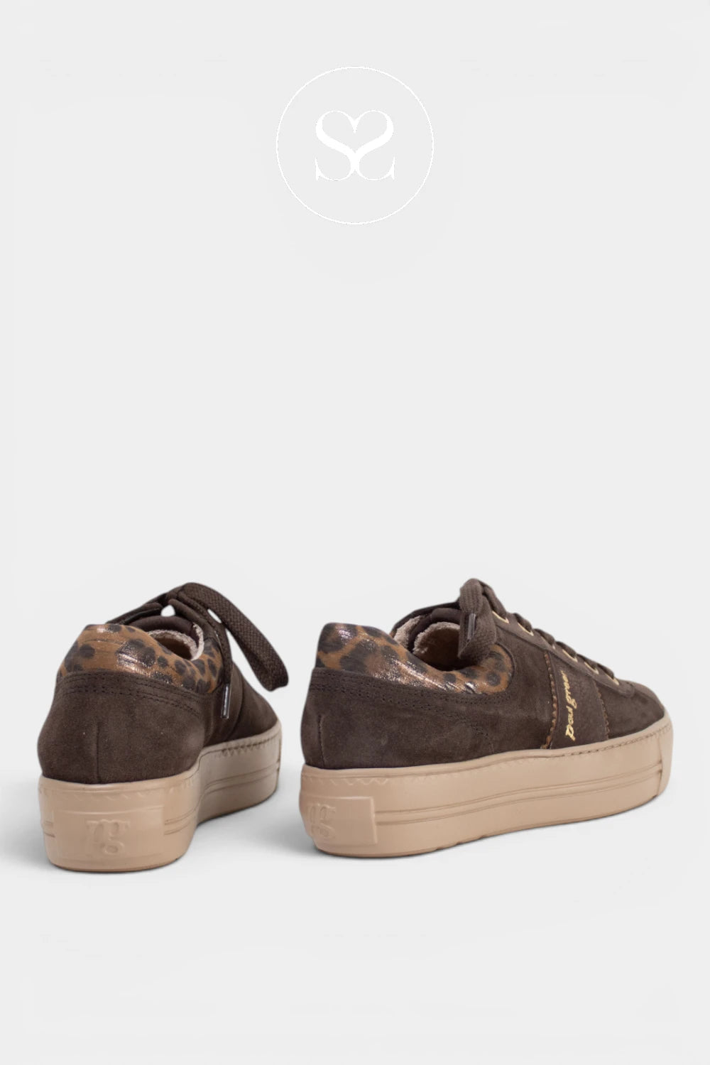 Paul Green Brown Suede Trainers - 5567