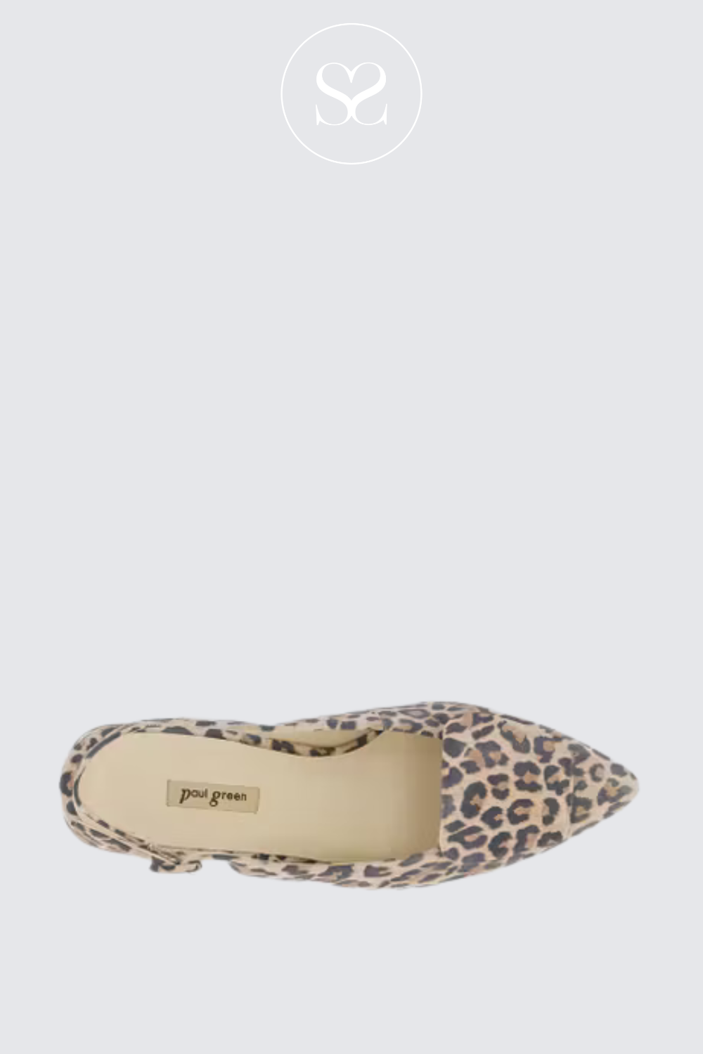 Paul Green leopard slingback pumps. Pointed toes. Flat shoes. Leather pumps. Flat workwear shoes.