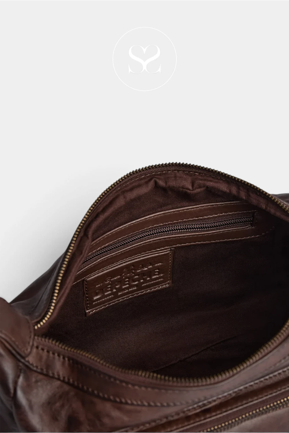Depeche Chocolate Brown Cargo-style Shoulderbag - 17368